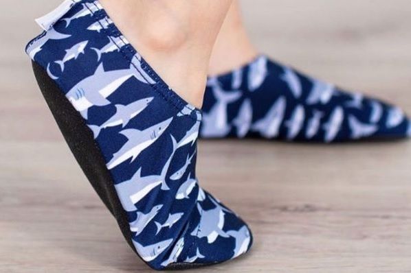 Slipfree Boys Patterns Non Slip Shoes for Beach, Pool & Home